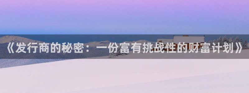 新宝GG子出版社：《发行商的秘密：一份富有挑战性的财富计划》